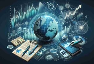 Create a detailed and realistic illustration that symbolizes the concept of 'Shifting Market Dynamics', depicting elements like fluctuating stock market graphs, a globe representing global markets, and paperwork or digital screens showing recent data releases. All components should be in high definition, capturing the complexity and volatility of modern economic systems and data influences.